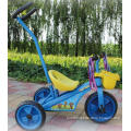 OEM sticker and logo steel material baby tricycle with stroller